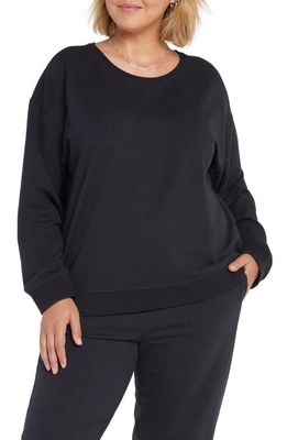 NYDJ Basic Sweatshirt in Black