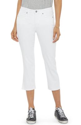 NYDJ Chloe Capri Side Slit Jeans in Optic White