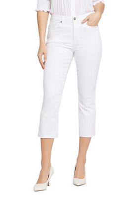 NYDJ Chloe Frayed Hems Crop Jeans in Optic White