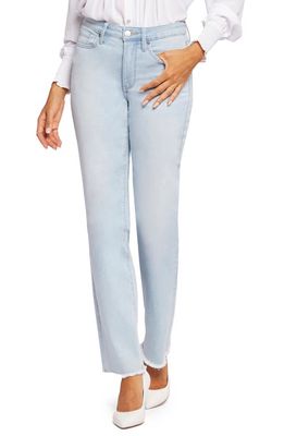 NYDJ Cool Embrace Frayed Relaxed Straight Leg Jeans in Brightside