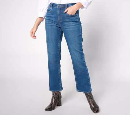 NYDJ High Rise Bailey Relaxed Straight Ankle Jeans-Rockford