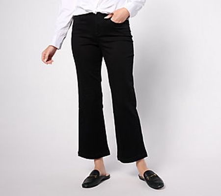NYDJ Julia Relaxed Flare Jeans-Black