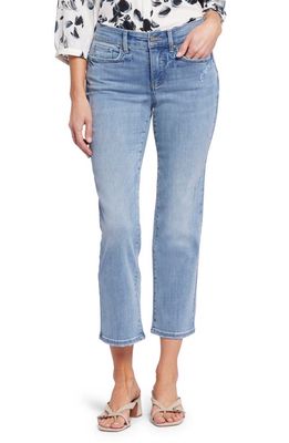 NYDJ Marilyn Distressed Straight Leg Jeans in Lakefront