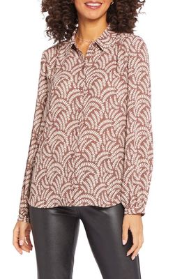 NYDJ Modern Blouse in Cocoa Grove