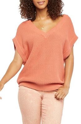 NYDJ Oversize Sweater Vest in Terra Cotta