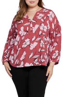 NYDJ Paulina Peasant Top in Bountiful