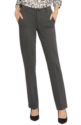 NYDJ Sculpt-Her™ Classic Ponte Trouser Pants in Charcoal Heathered