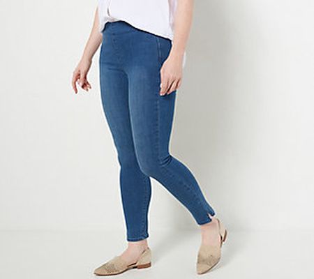 NYDJ Sculpt Her Super Skinny Ankle Jeans with Slits- Aquila