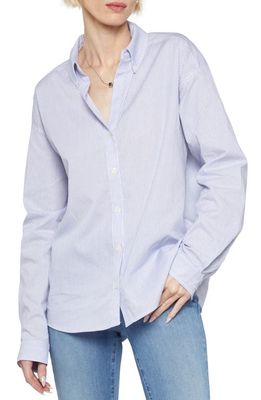 NYDJ Stevie Stripe Button-Down Shirt in Bluestripe