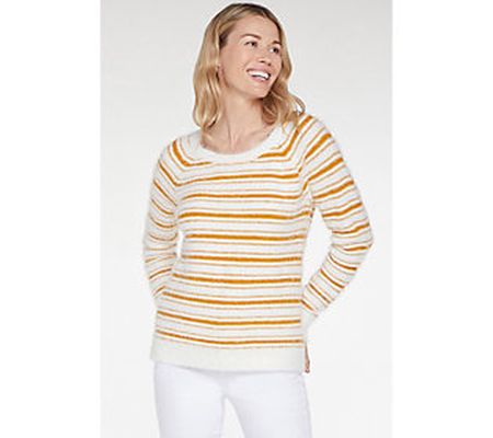 NYDJ Striped Boatneck Sweater