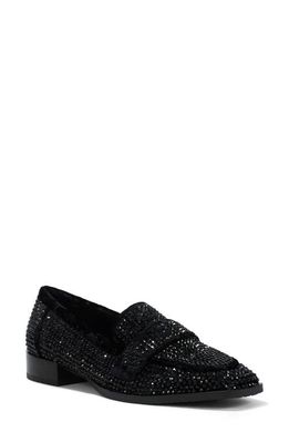 NYDJ Tracee Crystal Loafer in Black