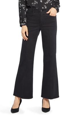 NYDJ Waist Match High Waist Wide Leg Jeans in Vintage Black