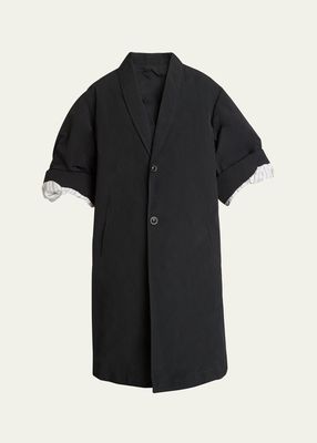 Nylon Cuff-Sleeve Coat