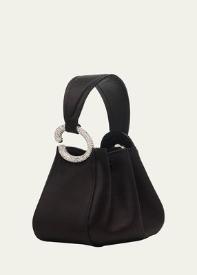 O Nano Satin Top-Handle Bag