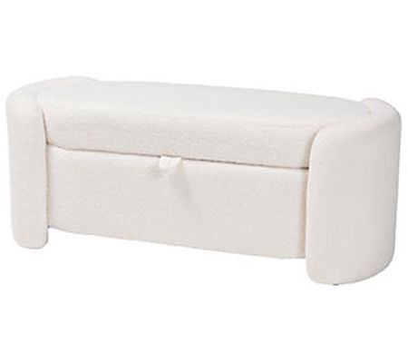 Oakes Boucle Upholstered Storage Bench
