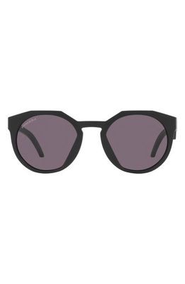 Oakley 52mm Prizm™ Rectangle Sunglasses in Matte Black/Prizm Grey