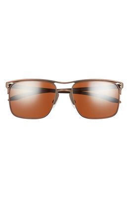Oakley 56mm Square Polarized Sunglasses in Light Brown