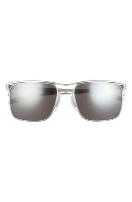 Oakley 57mm Square Polarized Sunglasses in Chrome