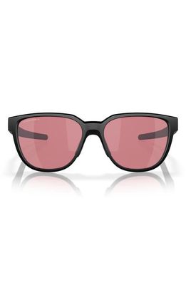 Oakley Actuator 57mm Prizm Rectangular Sunglasses in Shiny Black
