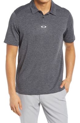 Oakley Aero Ellipse Performance Golf Polo in Athletic Heather Grey