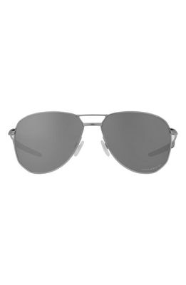 Oakley Contrail Ti 57mm Polarized Pilot Sunglasses in Silver