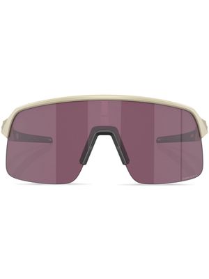 Oakley contrasting shield sunglasses - Neutrals