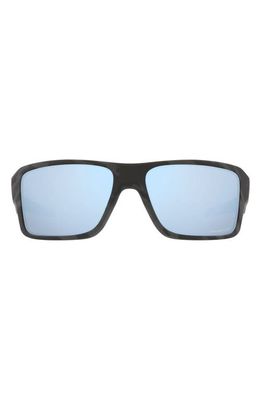 Oakley Double Edge 66mm Prizm Polarized Oversize Wrap Sunglasses in Camo Black