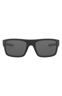 Oakley Drop Point 61mm Rectangular Sunglasses in Black