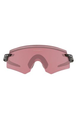 Oakley Encoder 136mm Prizm Rimless Wrap Shield Sunglasses in Matte Black