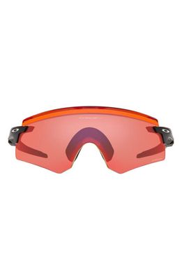 Oakley Encoder 136mm Prizm Rimless Wrap Shield Sunglasses in Pink Black