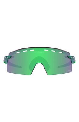 Oakley Encoder Strike Vented 136mm Prizm Rimless Wrap Shield Sunglasses in Green