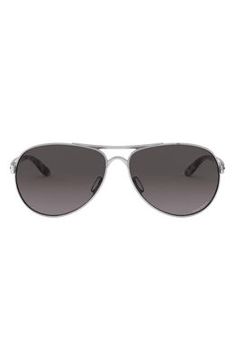 Oakley Feedback 59mm Prizm™ Aviator Sunglasses in Matte Grey