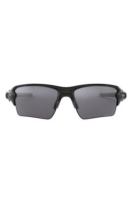 Oakley Flak 2.0 XL 59mm Prizm Polarized Wrap Sunglasses in Black