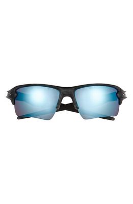 Oakley Flak® 2.0 XL 59mm Polarized Rectangular Sunglasses in Matte Black Camo/Deep Water