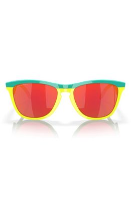 Oakley Frogskins Hybrid 55mm Prizm Keyhole Sunglasses in Red