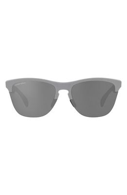 Oakley Frogskins Lite 63mm Oversized Round Sunglasses in Blackblue