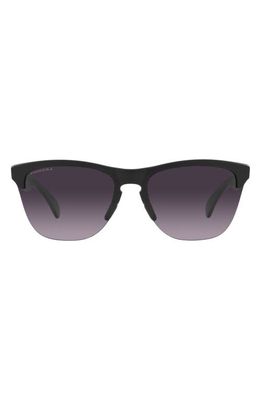 Oakley Frogskins Lite 63mm Oversized Round Sunglasses in Matte Black