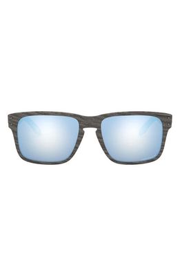Oakley Holbrook™ 53mm Prizm™ Polarized Rectangular Sunglasses in Brown Grad