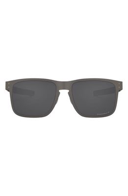 Oakley Holbrook 55mm Prizm&trade; Polarized Square Sunglasses in Matte Gunmetal/Prizm Black