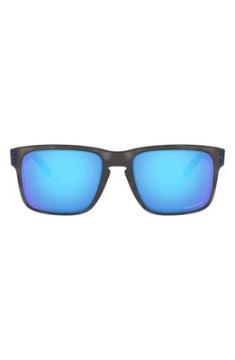 Oakley Holbrook™ 57mm Prizm™ Polarized Keyhole Sunglasses in Black Tort