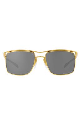 Oakley Holbrook 57mm Prizm Polarized Square Sunglasses in Gold