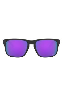 Oakley Holbrook 57mm Prizm&trade; Polarized Sunglasses in Matte Black