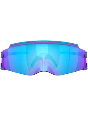 Oakley Kato mirrored square-frame sunglasses - Blue