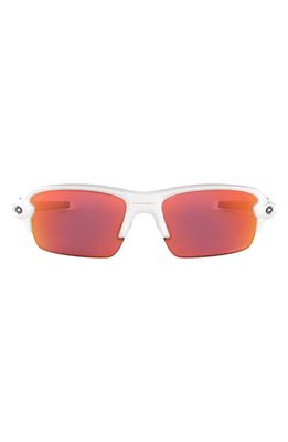 Oakley Kids' Flak® XS 59mm Rectangular Sunglasses in White