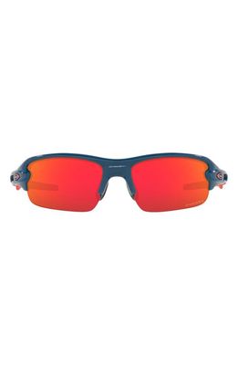 Oakley Kids' Flak XXS 58mm Prizm Square Sunglasses in Ruby