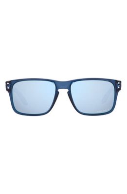 Oakley Kids' Holbrook XS 53mm Prizm Polarized Square Sunglasses in Dark Grey
