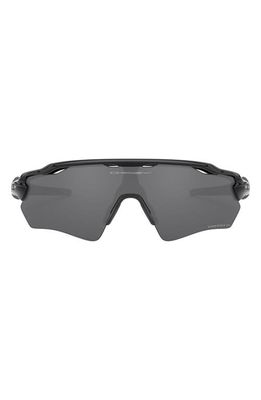 Oakley Kids' Radar EV XS Path 31mm Wrap Prizm Polarized Sunglasses in Rubber Black