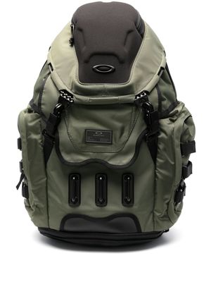 Oakley logo-patch buckled backpack - Green