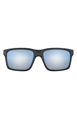 Oakley Mainlink™ 61mm Polarized Rectangle Sunglasses in Black