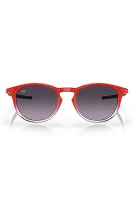 Oakley Pitchman 50mm Prizm Gradient Round Sunglasses in Red